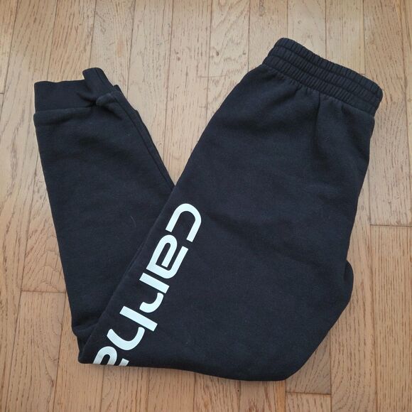 Boys Carhartt Fleece Joggers Sweatpants Knit in Black Size Youth 10-12 - Picture 1 of 5
